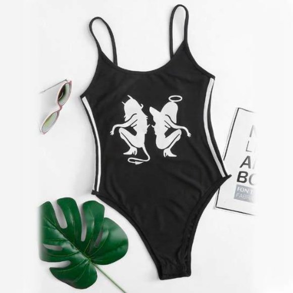 Devil and Angel Bodysuit - Picture 2 of 2